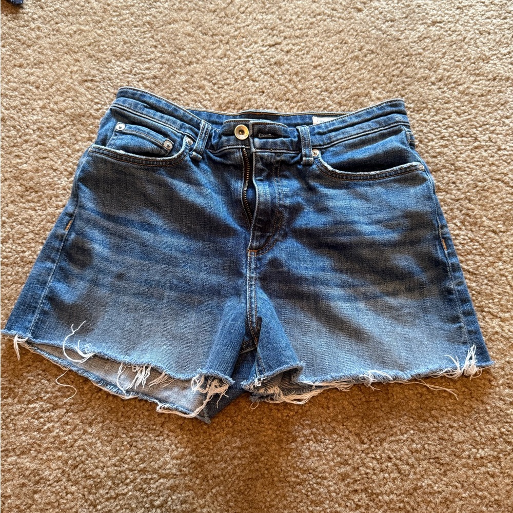 Rag & Bone Indigo Denim shorts Nina high waisted sz 26